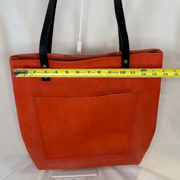 Portland Leather, Unicorn Color Sherbet (Brushed Leather), Medium Tote Bag BNNU - Picture 9 of 11